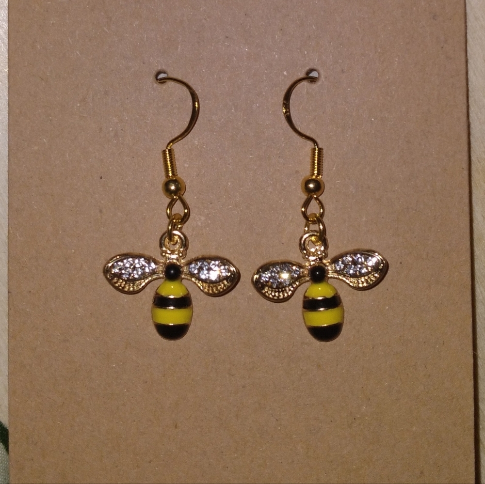 Bee earrings - Picture 3 of 4